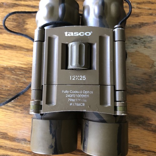 Tasco 12X25 Fully Coated 240FT/1000YDS 80M/1000M # 178RB With Case - Picture 5 of 9