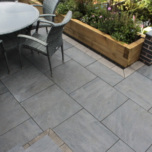 Anthracite Grey Porcelain R11 Anti Slip Paving Slabs Pack 21.6m2