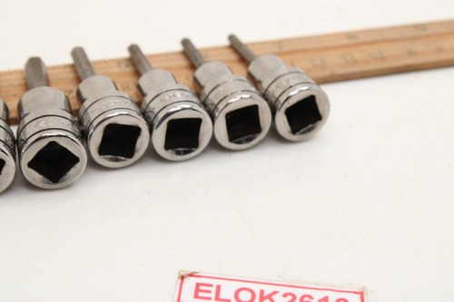 Snap-On FA4E-FA12E 1/8”-3/8” 8 Piece SAE Chrome Standard Hex Bit Socket Set USA - Picture 9 of 9