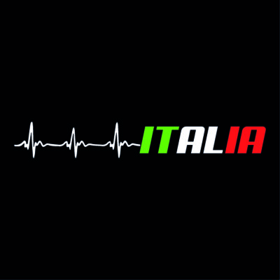 Italia  20cm  Color Picker   Tuning Stickers  Heartbeat Sticker  Italy  