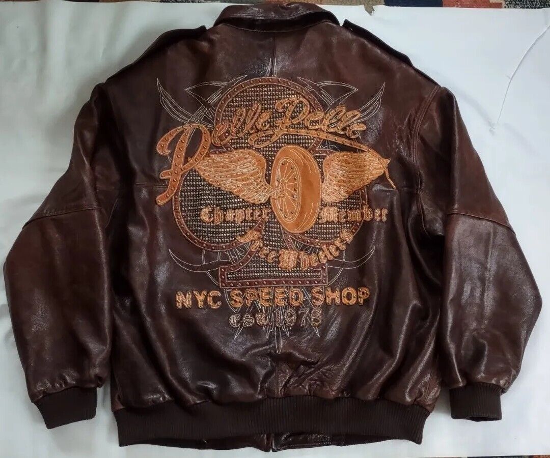 VINTAGE RARE PELLE PELLE BY MARK BUCHANAN FULL ZIPP LEATHER VINTAGE RARE PELLE PELLE BY MARK BUCHANAN FULL ZIPP LEATHER