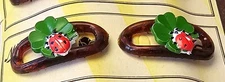 Vintage Barrette- Pair of "Mikona" Barrettes (Ladybugs) - Made in Germany