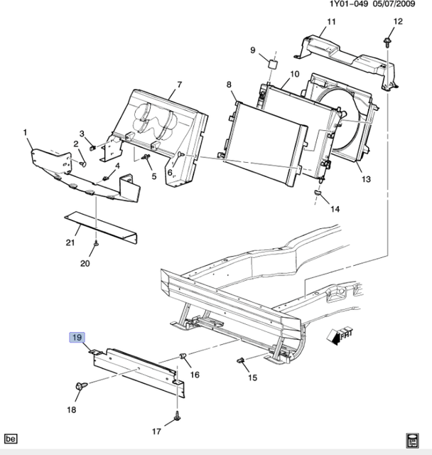 21992641 C6 Corvette Front Lower Center Air Dam Deflector GM OEM for sale online eBay
