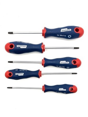 Echter Werkzeugfan Torx Schraubendreher-Satz  5 tlg. T10 - T30 Perfect Comfort