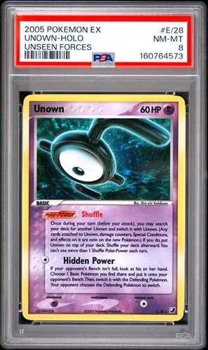Unown graded PSA 8 for sale on eBay