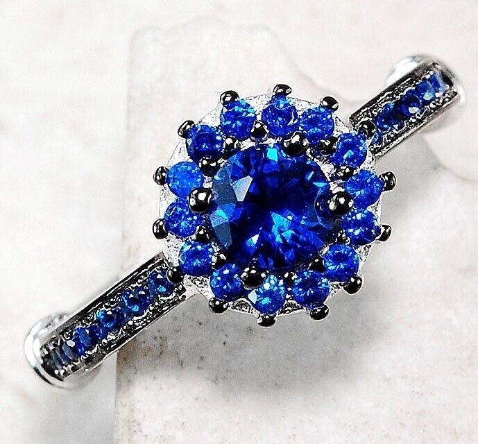 Heat Treated 1CT Kyanite 925 Solid Sterling Silver Ring Jewelry Sz 8 MP2