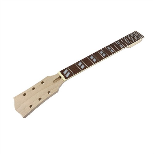 Gitarrenhals 22 Bund 24,75 Zoll Ahornholz für Stil Trapez-Inlay Bolzen auf Rose - Bild 5 von 7
