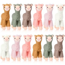 12 Pcs Mini Llama Stuffed Animals 7.87 Inch Alpaca Plush Dolls Cute Keychains...