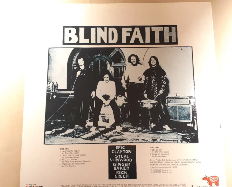 BLIND FAITH   EX /NM   (1972)  RSO  MIP-1-9395 - Image 2 of 4