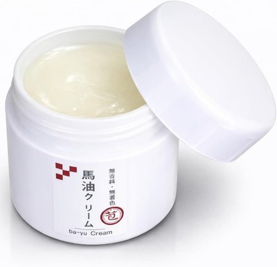 Horse Oil Cream 1.76oz Natural Moisturizer Unscented Face Body Hair Care