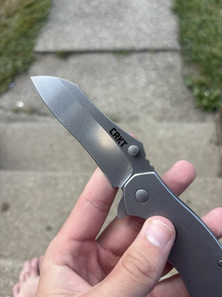 CRKT RASP 2081 Una Mano Abierta 3.671" Hoja Borde Liso Foto 3 de 4