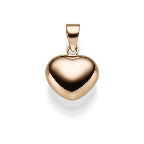 AnhäNger Kleines Herz 17,5X12Mm Aus 585 Gold Rotgold Halsschmuck Glatt GläNzend-image