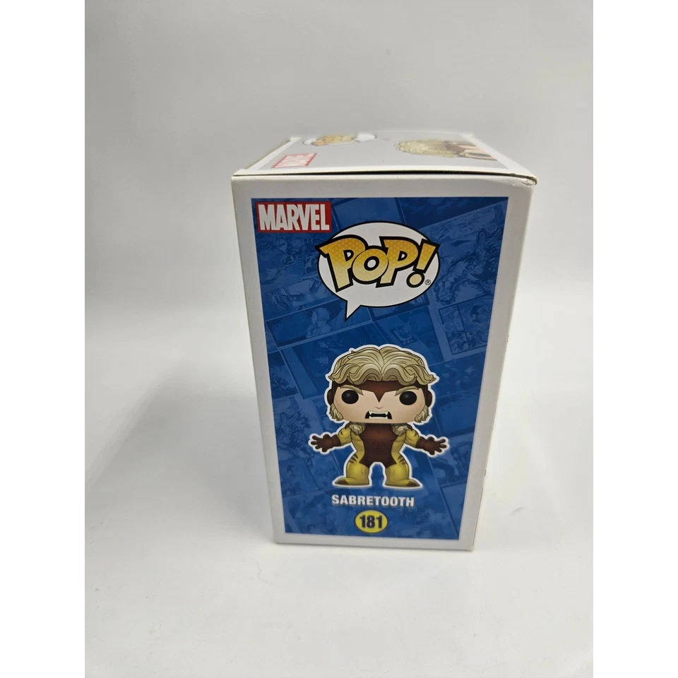 Funko Pop X Men Marvel 181 Sabertooth Vinyl Bobble Head Figure New Boxed Foto 4 de 4