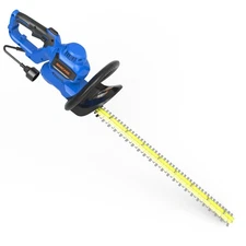 4.5Amp Corded Electric Hedge Trimmer - 24" Dual-Action Blade, 0.7" Cutting Ca...