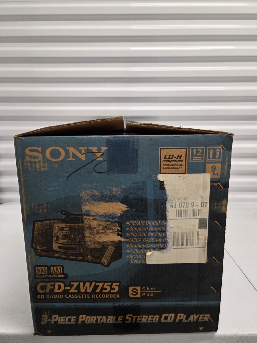 Sony CFD-ZW755 CD/Radio/Cassette Boombox for sale online | eBay