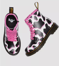 Dr. martens 1460 lace up cow print boots new no box toddler size 8