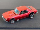 Vintage Hot Wheels Redline 1968 BRIGHT Red Custom Camaro HK - EXCELLENT! No Res!