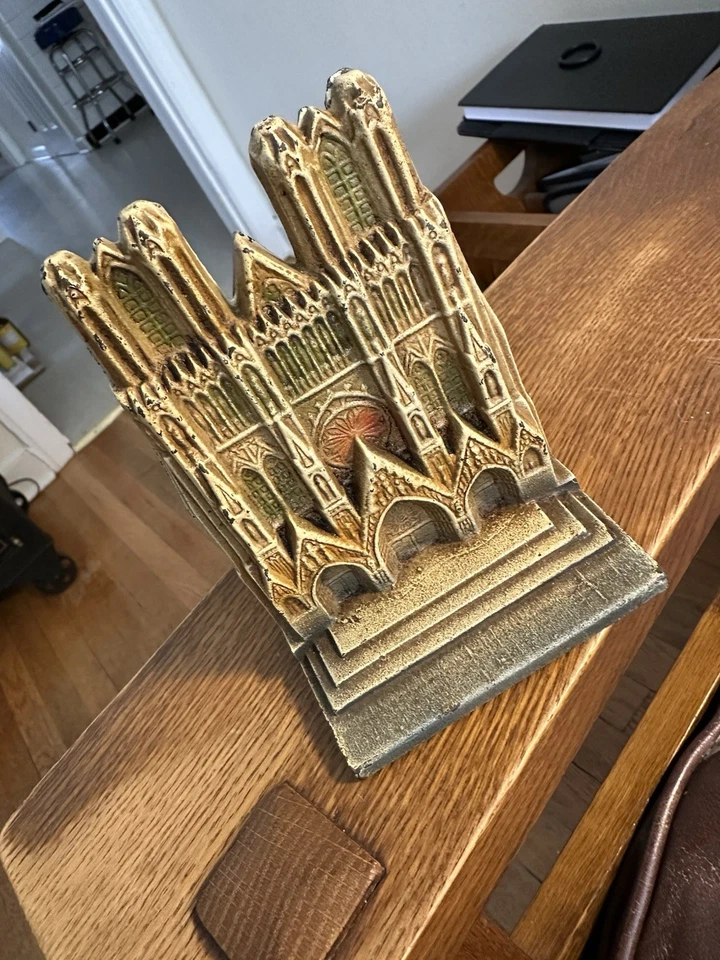 Sujetalibros antiguos esmaltados de la era artesanal Foto 2 de 4