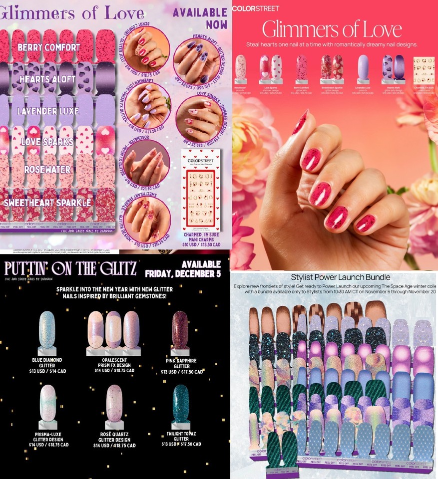 🩷 COLOR STREET SETS 2025 CORE, 2025+2024+RETIRED+FREE TWOSIEs