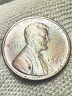 1909 VDB Philadelphia Mint Copper Lincoln Lustr AU +Wheat Cent High Grade Toned