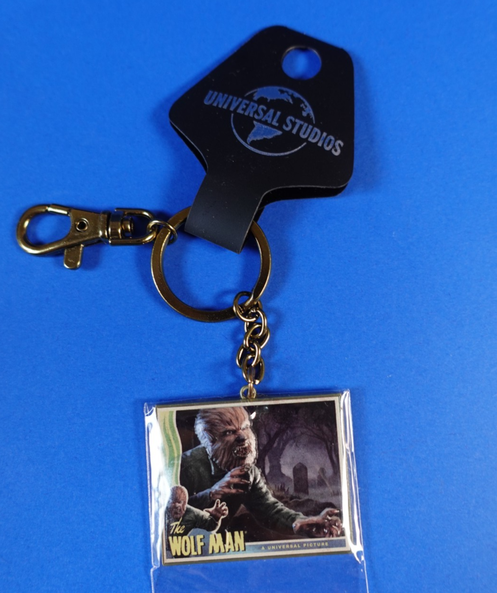 Universal Studios Monsters The Wolf Man Poster Keychain New with