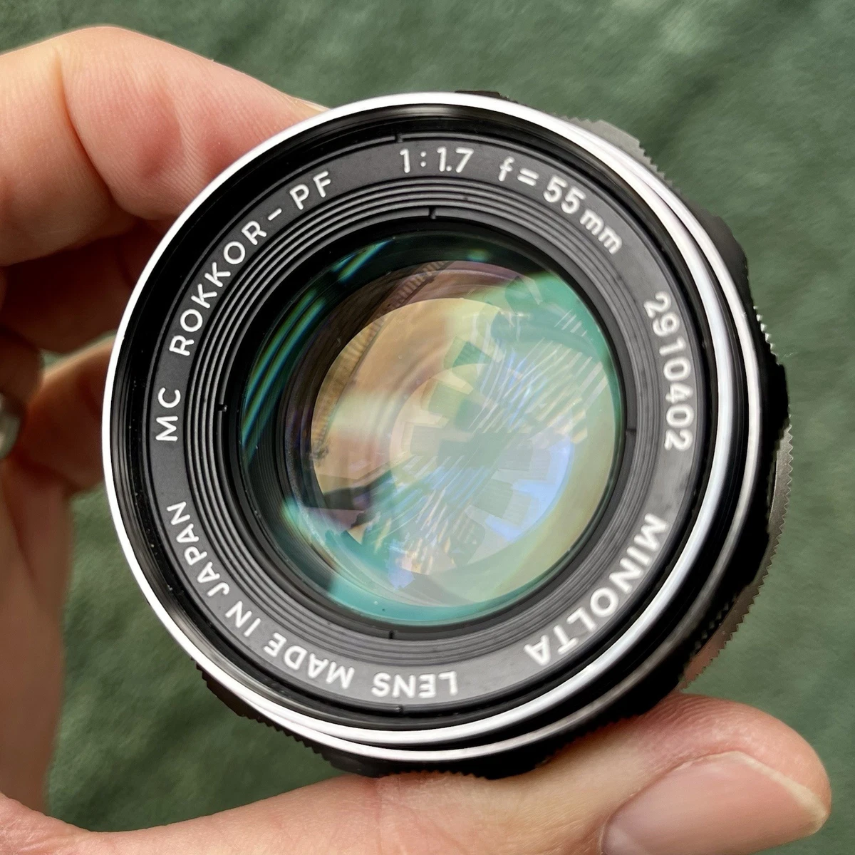 Minolta Rokkor PF 55mm Focal Camera Lenses f/1.7 Maximum Aperture