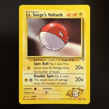 Lt. Surge's Voltorb - 84/132 - Gym Heroes - Pokemon - Common - Played