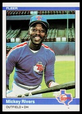 1984 Fleer #425 Mickey Rivers - VG