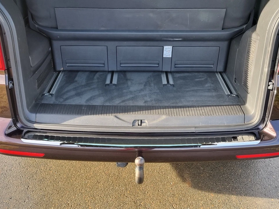 Premium Edelstahl Ladekantenschutz Chrom für VW T5 Bus Transporter Multivan - Bild 2 von 4