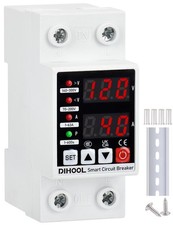 DIHOOL Adjustable Voltage Protector 110V 220V, Low/High Voltage Cutoff and Overc