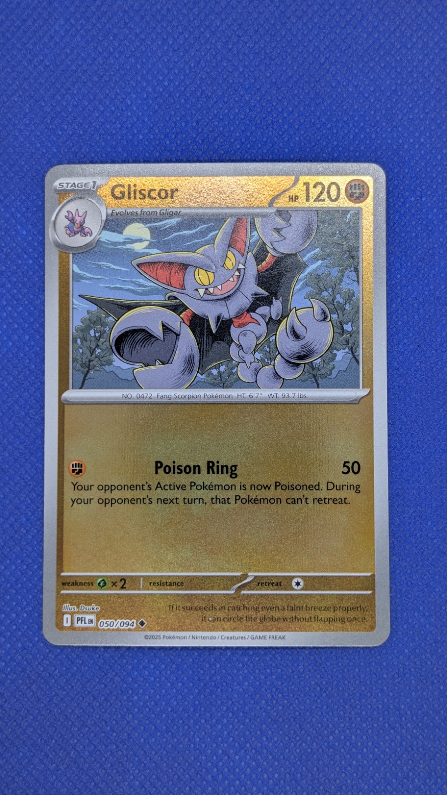 Gliscor Reverse Holo ME02: Phantasmal Flames 050/094 Pokemon TCG NM