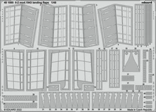 Eduard 481085 1:48 Zvezda Il-2 mod. 1943 Landing Flaps Aircraft Photo Etched Set
