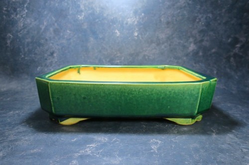 Genuine Japanese Bonsai pot "Yoshimura Syuho" from Tokoname.