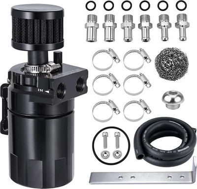 EVIL ENERGY Oil Catch Can, 300ML Baffled Catch Can Kit with Breather Filter, Uni