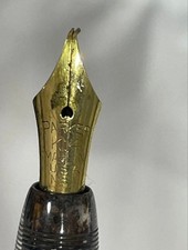 Parker K14 Fountain Pen 14K Gold Nib Gold Metal Used Japan Writing Instrument