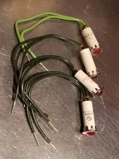 Four New Ucinite Neon Panel Indicator Lights for Heathkit