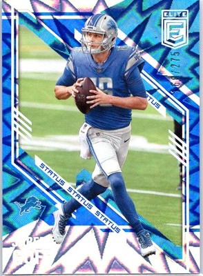 2021 Donruss Elite Status Explosion #62 Jared Goff #/275 Detroit Lions