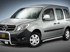 Renault Kangoo ab 08 & Mercedes Citan ab 12, MR: COBRA Chrom-Seitenschutzrohre Renault Kangoo ab 08 & Mercedes Citan ab 12, MR: COBRA Chrom-Seitenschutzrohre