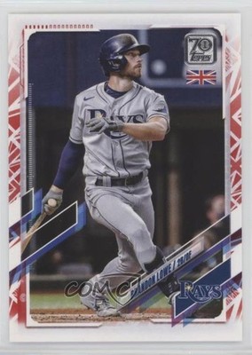 2021 Topps UK Edition Union Jack 49/99 Brandon Lowe #165 0e2x