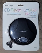NEW MEMOREX PERSONAL CD PLAYER MD6451BLK Skip Protection CD/CD-R/-RW EARBUDS LCD