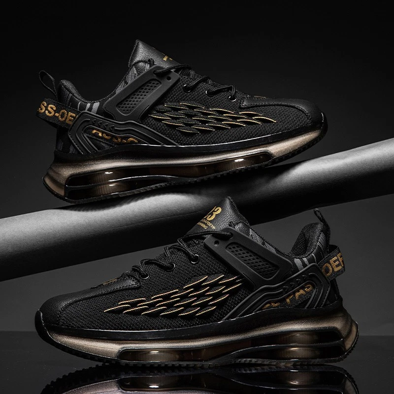 Hombres Zapatos Informales Aire Libre Transpirables Cómodos Correr Correr Correr Tenis EE. UU. Talla 7-12 Foto 4 de 4