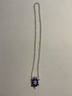 BEAUTIFUL HANDMADE BLUE AND WHITE SEED BEAD TURTLE NECKLACE B2-16 — photo 2