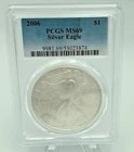2006 Silver Eagle PCGS MS69 1 oz .999 Silver Dollar