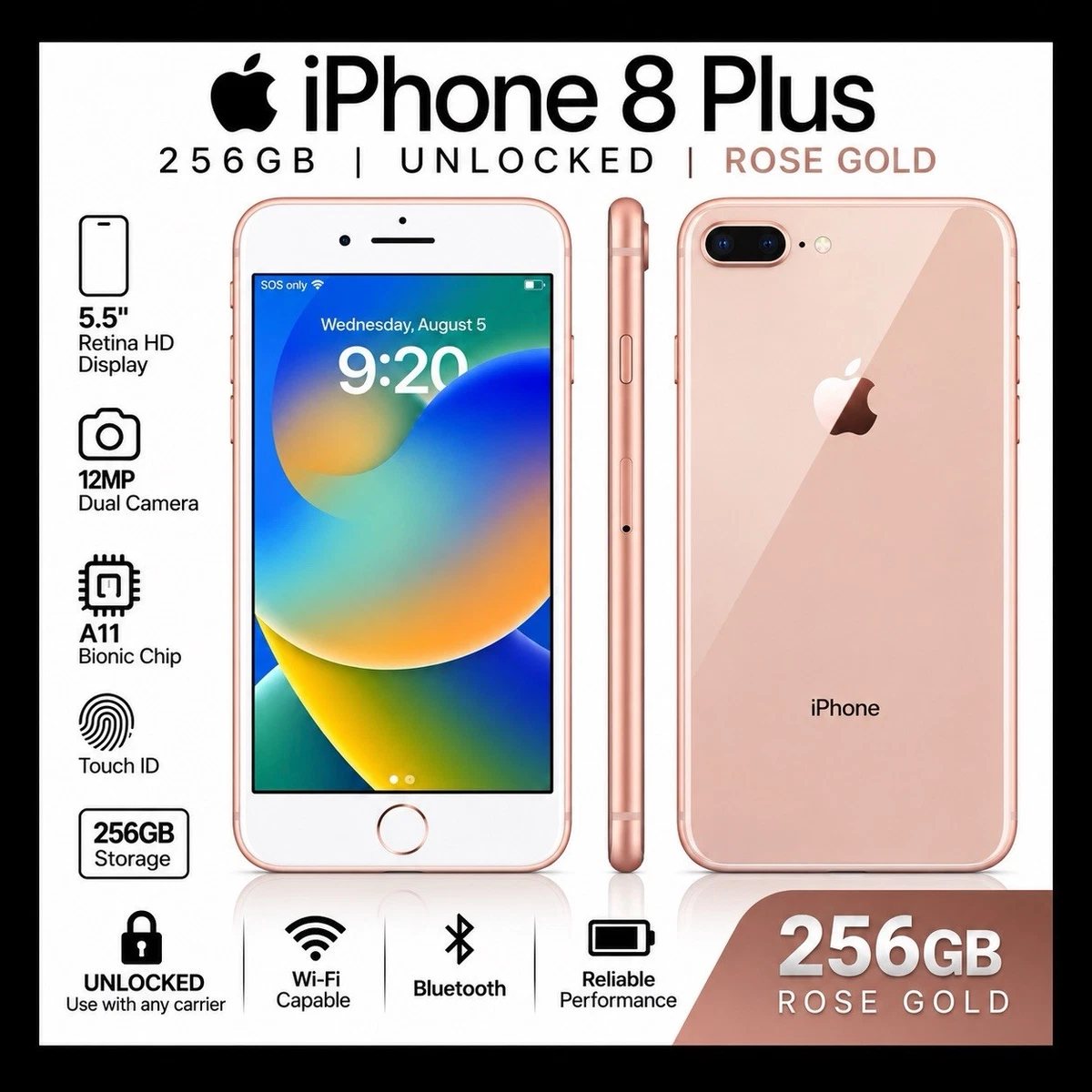 Apple iPhone 8 Plus 256GB Phones for Sale | Shop New & Used Cell