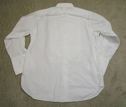 Brooks Brothers Shirt Men 17 33 White Tuxedo Dress Formal French Cuff Wedding - Picture 3 of 7