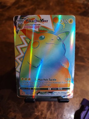 Pokemon Pikachu VMAX 188/185 Rainbow REPLICA. Vivid Voltage 2020