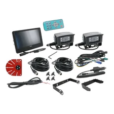 CabCAM CCT9M2CQ Quad Video System 2 Cameras LCD Monitor 9" Touch Screen HDS1650