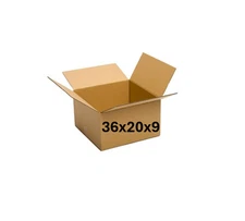 36" x 20" x 9" CARDBOARD BOX - 200 lb - SINGLE BOX