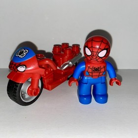 Lego Duplo Spider-Man Web-Bike Workshop Set 10607 Complete Motorcycle Wrench