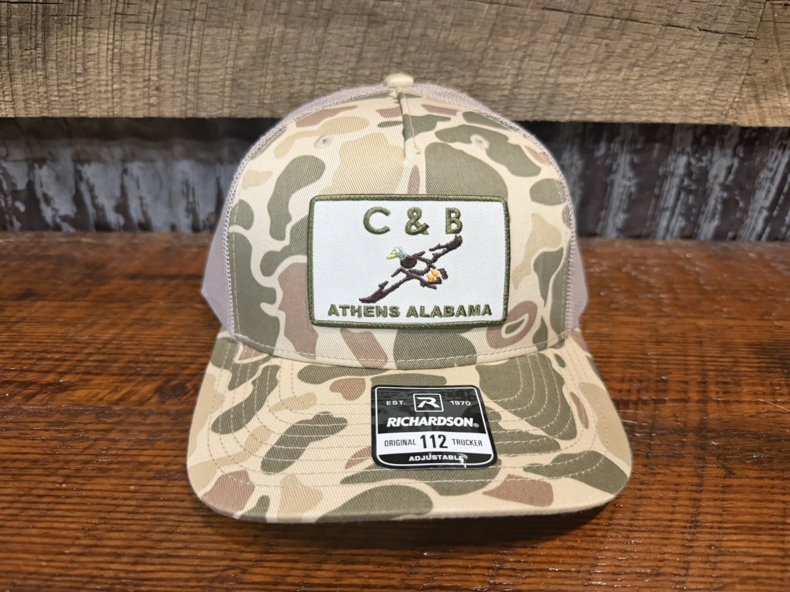 New C&B Farm + Outdoors Richardson 112 Duck Camo Duck Logo Cap Hat Mallard Duck
Opens in a new windo